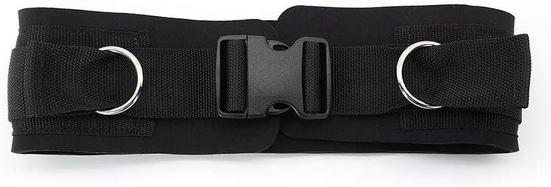 LOOEEL Adjustable Waist Belt Soft Neoprene Padded Belt with 2 Movable Rings for Cable Machines Fitness Exercise Speed Agility Resistance Training - Image 1